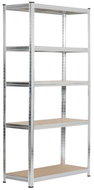 Alum Bezšroubový regál 150 × 70 × 30 cm, stříbrný - Shelving Unit