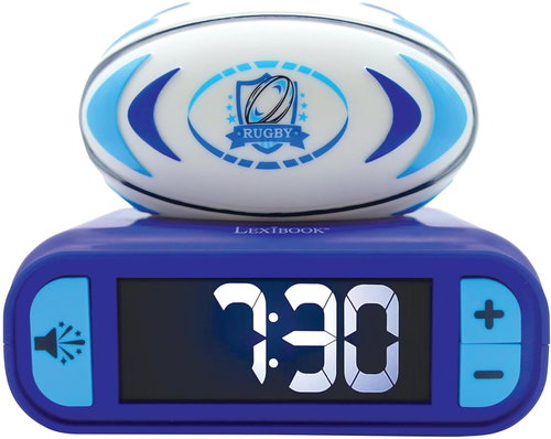 Lexibook Alarm clock with 3D night light Rugby ball Main image Lexibook Alarm clock with 3D night light Rugby ball - Alarm Clock - Main image