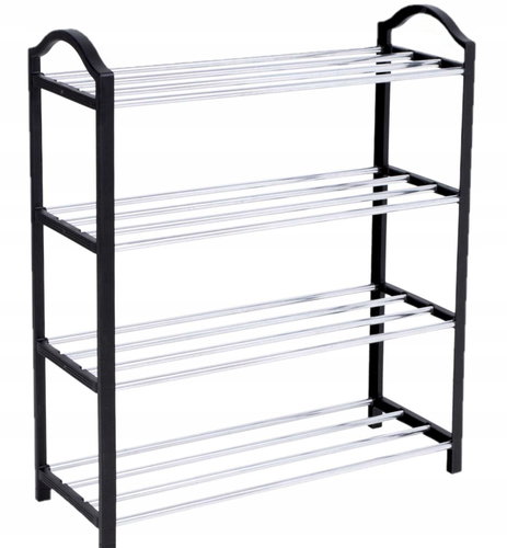 AFF 3395 Shoe rack for 12 pairs of shoes black - Shelving Unit - Main image