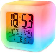 PRONETT Svítící LED budík Chameleon 7 barev - Alarm Clock