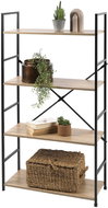 DOCHTMANN Shelf rack colourado metal, 58,5 × 23,5 × 112 cm oak - Shelving Unit