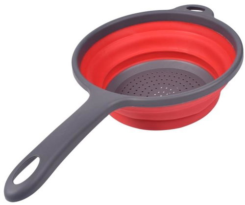APT Foldable silicone colander with handle - Colander - Main image