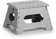 Zeller Folding stool, small, light grey, 35 × 28 × 22 cm, load capacity 150 kg - Stool