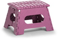 Zeller Folding stool, small, pink, 35 × 28 × 22 cm, load capacity 150 kg - Stool
