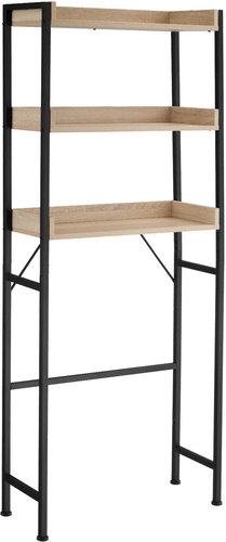 Tectake Bathroom Shelf Seattle 67 × 25 × 165,5 cm, Industrial light wood, Sonoma oak - Shelving Unit - Main image