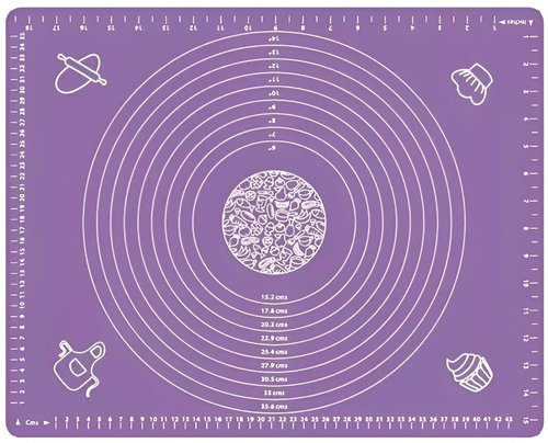 Foxter 1623 Silikonový vál 40 × 50 cm fialový - Pastry Board - Main image