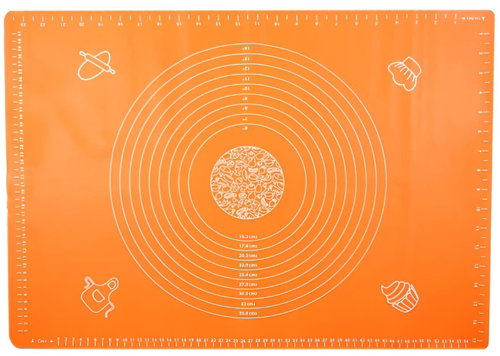 Foxter 1623 Silikonový vál 40 × 50 cm oranžový - Pastry Board - Main image
