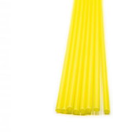 Surtep Plastic straws 250 × 8 mm, reusable, 100 pcs, yellow - Straw