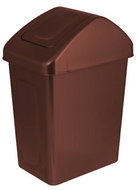 BRANQ Waste bin with hinged lid 10 L - brown - Rubbish Bin