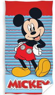 4sleep Baby towel 70 × 140 cm, Mickey Mouse blue and red stripes - Children's Bath Towel