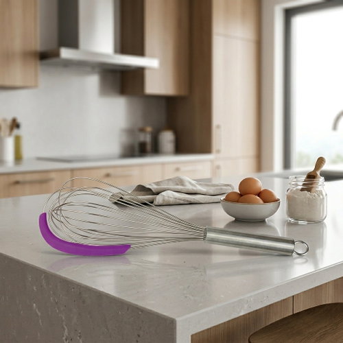 Vergionic 7327 Steel whisk with silicone spatula 35 cm - Whisk - Main image