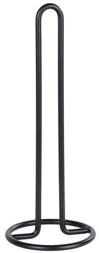 Wenko Paper towel holder, diameter 12,5 cm, black - Kitchen Towel Hangers - Main image