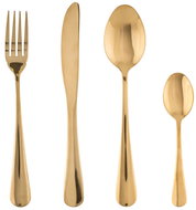 Secret de Gourmet Stainless steel cutlery set, gold, modern style - Cutlery Set