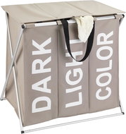 WENKO Three-compartment laundry container 118 l - Laundry Basket