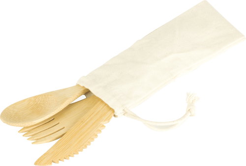 Pebbly NBA153 Bamboo cutlery set - Cutlery - Main image