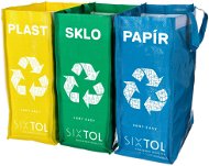 SIXTOL Tašky na triedený odpad Sort Easy 3 slim, 18 × 30 × 40 cm, 3 × 22 l, 3 ks - Odpadkový kôš