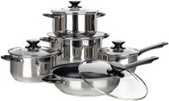 Banquet Sada nerezového nádobí Swing Black, 10 ks - Cookware Set
