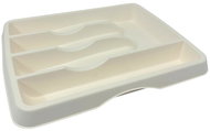 BAMA Plastový příborník do zásuvky, bílý - Drawer Organiser