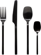 Secret de Gourmen Modern stainless steel cutlery, black, 24 pieces - Cutlery Set