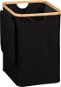 KESPER Kôš na bielizeň čierny, bambus, polyester 41 × 50 × 33 cm - Kôš na bielizeň