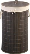 KESPER Koš na prádlo kulatý, černý bambus, 35 × 60 cm - Koš na prádlo