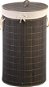 KESPER Koš na prádlo kulatý, černý bambus, 35 × 60 cm - Koš na prádlo