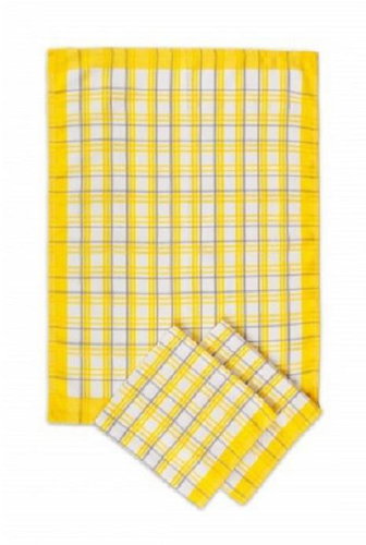 Svitap sleepwell Kitchen towels 3 pcs, Egyptian cotton, 50 × 70 cm - Radana yellow - Kitchen Towel - Main image