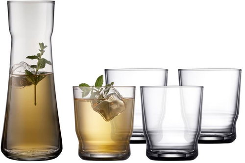 Lyngby Glas Set of 4 glasses and decanter Lissabon | transparent - Glass - Main image