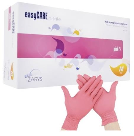 Iso Trade Nitrile gloves 100 pcs - pink M - Cleaning Gloves - Main image