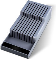 Retoo Organizér na nože a příbory do zásuvky, šedý - Knife Block