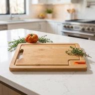 Banquet Brillante Bamboo 28 × 21 × 1.5 cm, with knife sharpener - Cutting Board