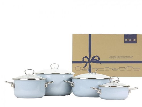 BELIS Premium Grey Enamel Cookware Set 4-Piece - Cookware Set - Main image