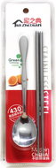 Tia Zhi Dian Stainless steel chopsticks 2 pcs and spoon - Chopsticks