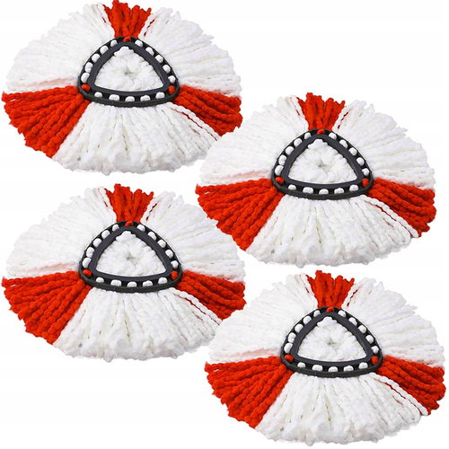 Verk 01959 Replacement cover for mop Vileda Easy WRING and CLEAN, Turbo alternative 4 pcs - Replacement Mop - Main image