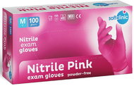 Global Logistics Company Softclinic Nitrilové rukavice růžové 100 ks vel. M - Cleaning Gloves