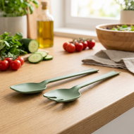 KESPER Salad utensils 2 pcs green, plastic - Ladle