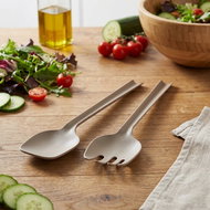 KESPER Salad utensils 2 pcs brown, plastic - Ladle