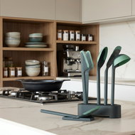 Lékué Non-Scratch Kitchen Utensil Set, 5 pcs dark green - Kitchen Utensil Set