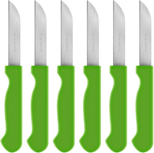 Vergionic 8010 Set of kitchen knives 15,5 cm, 6 pcs, green - Knife Set - Main image