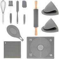 Alum Large kitchen set 10 pcs - Kitchen Utensil