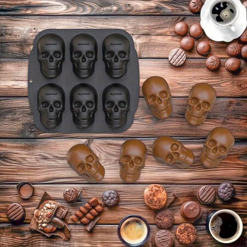 Pronett XJ5365 Ice skull mould 6 moulds - Ice Cube Tray - Main image