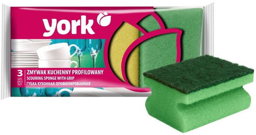 YORK Houbičky na nádobí velké 3 ks - Houbička na nádobí - Hlavní obrázek