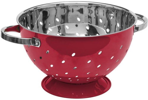 5five Simply Smart Cedar holder in red, stainless steel, 25 cm - Colander - Main image
