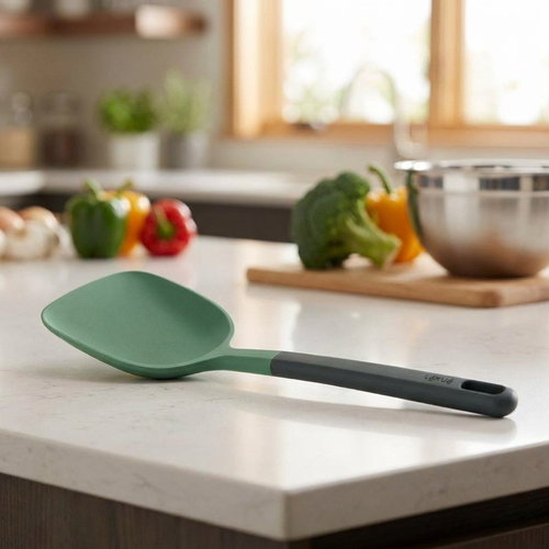 Lékué Küchenlöffel WOK Spatula dunkelgrün - Löffel - Hauptbild