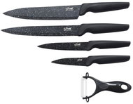 Secret de Gourmet Set of 5 stainless steel kitchen knives - Knife Set
