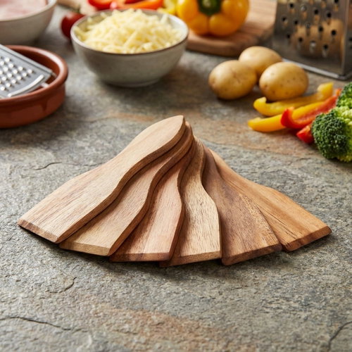 KESPER Raclette spatula 8 pcs, 13 × 3,5 cm, acacia wood - Ladle - Main image