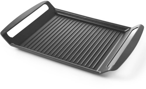 Hendi Ribbed grill plate for induction cookers Teflon 39 × 26 cm - Baking Sheet - Main image
