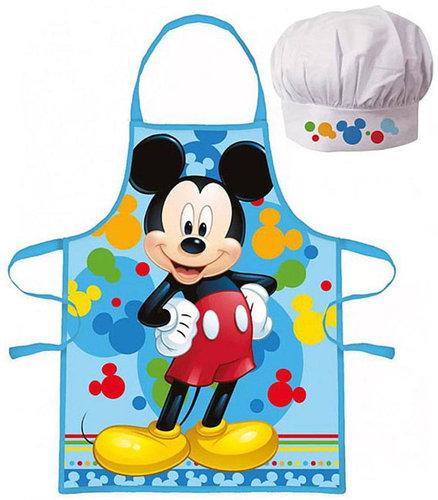 Disney Boys' Chef's Apron with Hat - Mickey mouse - Children's Apron - Main image