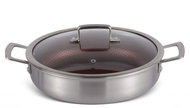EDENBERG Low pot with lid EB-14924, 3,7 l - Pot