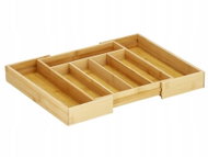 Verk Bamboo kitchen organiser with 7 compartments - 27 × 39 × 4 cm - Cutlery Tray